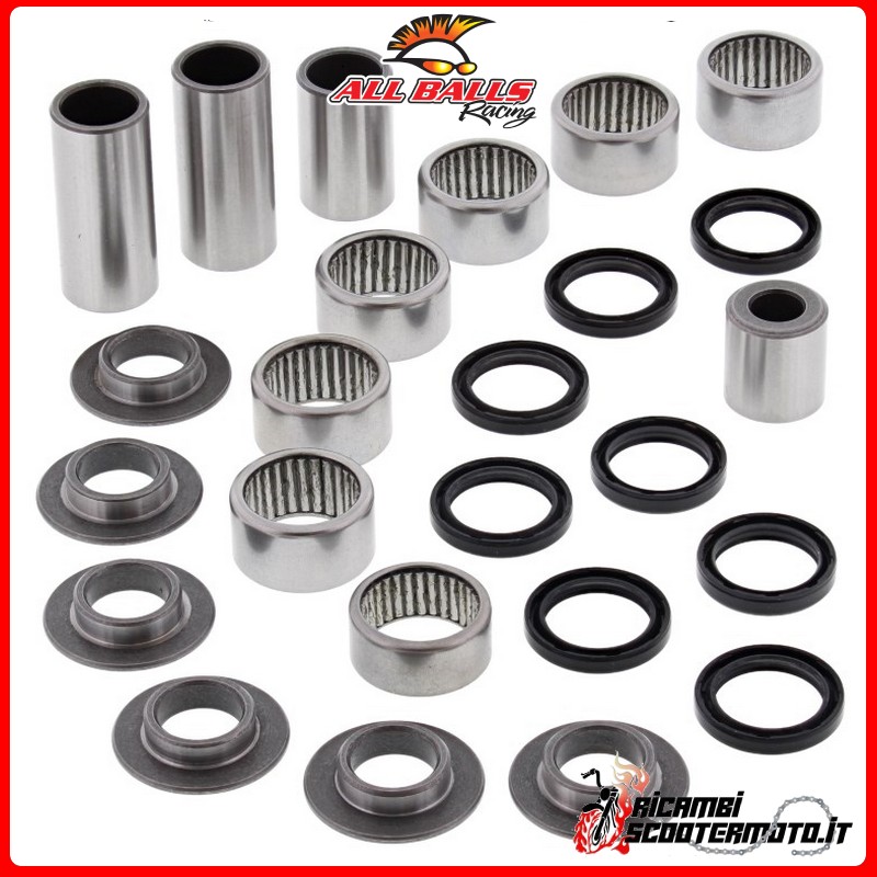 KIT DE COJINETE DE ARTICULACIÓN DEL AMORTIGUADOR MONOMONO All Balls Suzuki RM 125 2002-2003 KIT DE COJINETE DE ARTICULACIÓN DEL AMORTIGUADOR MONOMONO All Balls Suzuki RM 125 2002-2003