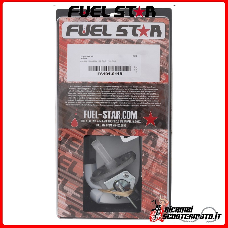 Fuel Star PETROL TAP KIT Honda CR 125 R 2000-2004 Fuel Star PETROL TAP KIT Honda CR 125 R 2000-2004