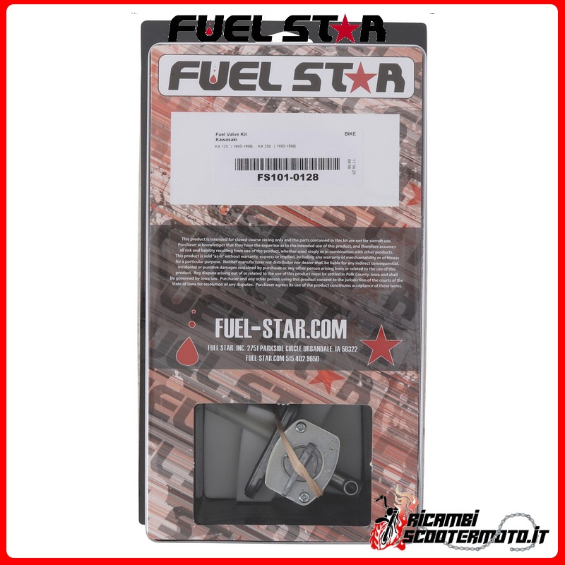 KIT RUBINETTO BENZINA FUEL STAR KAWASAKI KX 125 1993-1998 KIT RUBINETTO BENZINA FUEL STAR KAWASAKI KX 125 1993-1998