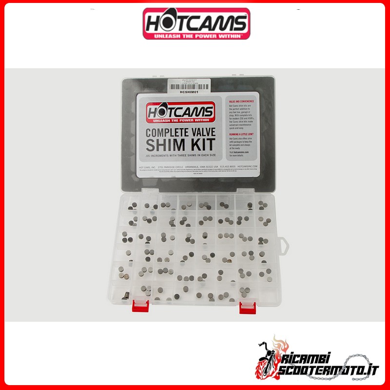 7.48MM HOT CAMS VALVE SHIM KIT Kawasaki KX 250 F 2004-2018 7.48MM HOT CAMS VALVE SHIM KIT Kawasaki KX 250 F 2004-2018