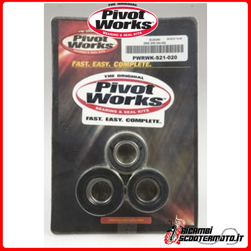 PIVOT WORKS FRONT WHEEL BEARING AND SEALS KIT Suzuki DR 250 1990-1993 PIVOT WORKS FRONT WHEEL BEARING AND SEALS KIT Suzuki DR 250 1990-1993