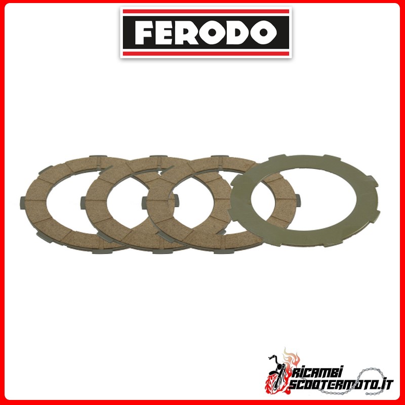 KIT 4 Discos de Embrague Estándar FERODO FCD0518 PIAGGIO COSA 2 125 1991-1997