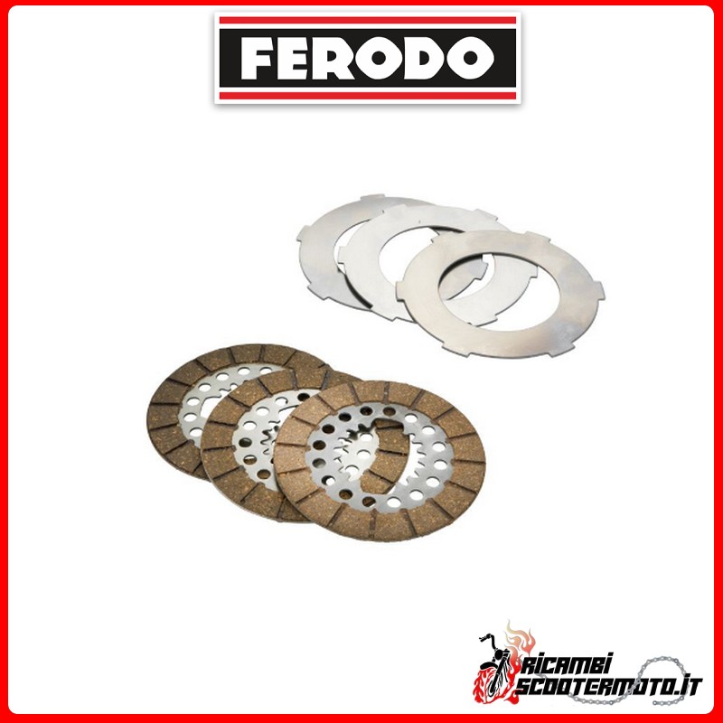 Jeu complet de disques d'embrayage standard FCS0721/2 PIAGGIO VESPA 125 1954-1955
