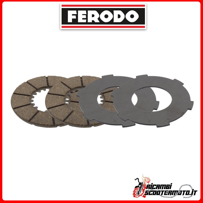 Complete set of clutch discs with interdiscs PIAGGIO VESPA 125 1948-1950