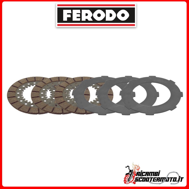 Complete Set of Standard Clutch Discs FERODO FCS0725/2 PIAGGIO VESPA GS 150 1958-1964