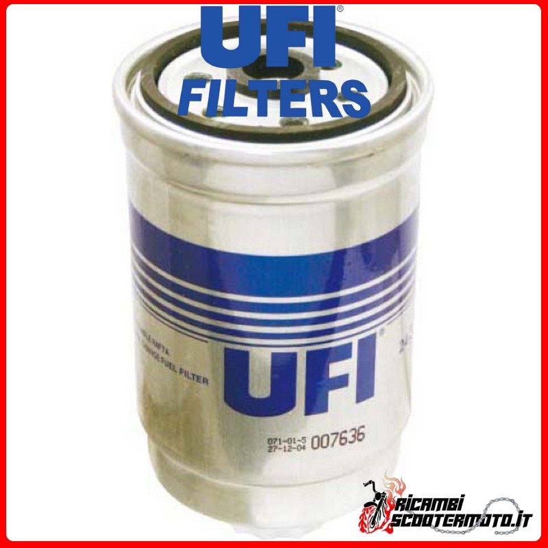 FILTRO DE COMBUSTIBLE UFI PIAGGIO APE CAR - MAX DIESEL 420 1986-1996