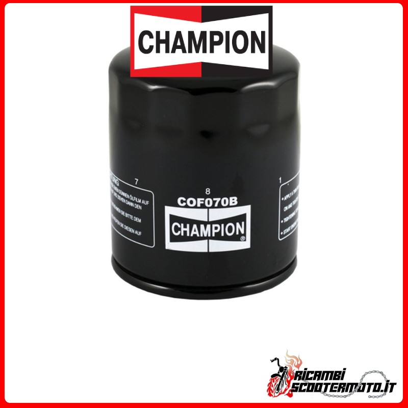 Filtro olio Champion COF070B HARLEY DAVIDSON FL 1200 ELECTRA GLIDE 1970-1979