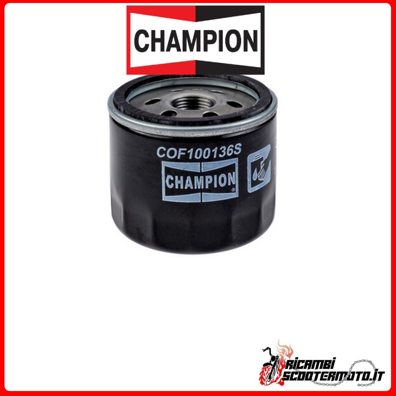 Champion Oil Filter COF100136S PIAGGIO LIGIER 162 AMBRA 500 1998-2000