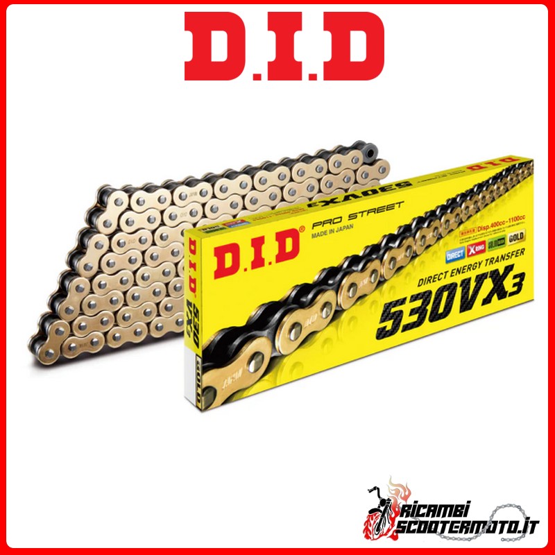 DID CHAIN 530 VX3 ORO ZB 118 HONDA VF 750 C MAGNA 1993-1995