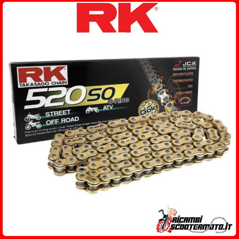 RK CHAIN 520SO-116 ORO CLF APRILIA AF1 EUROPA 125 1990-1993