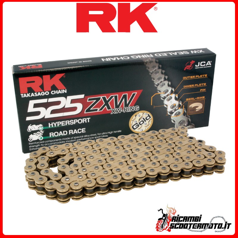 Cadena RK 525ZXW-116 ORO CLF APRILIA DORSODURO 750 2008-2016