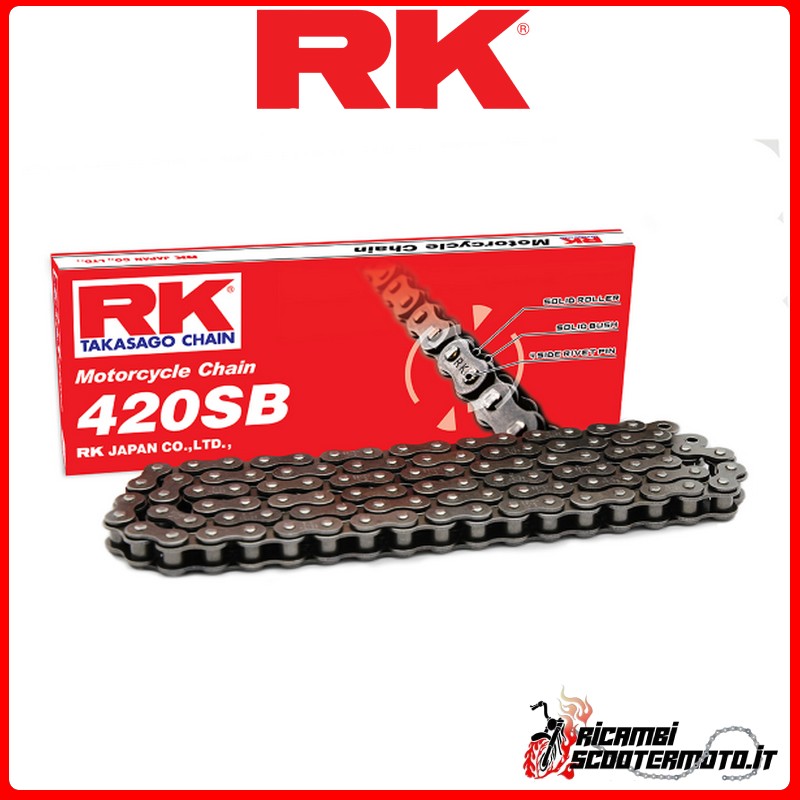 RK CHAIN 420SB-130 CL APRILIA AF1 EUROPA 125 1990-1993