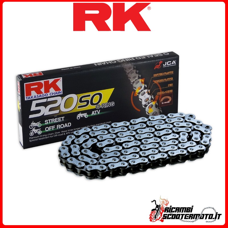 Cadena RK 520SO-112 CLF CAGIVA FRECCIA C12 R 125 1989-1992 Cadena RK 520SO-112 CLF CAGIVA FRECCIA C12 R 125 1989-1992