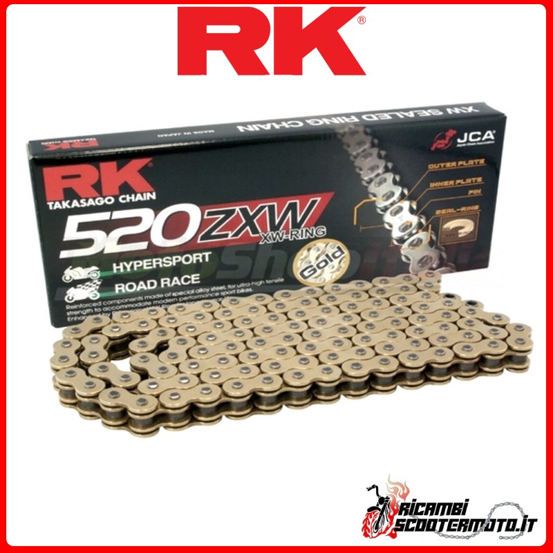 CHAÎNE RK 520ZXW-120ORO CLF HONDA CBR 600 F 1997-2015