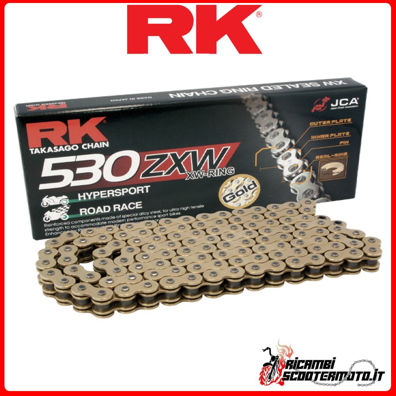 RK CHAIN 530ZXW-122ORO CLF APRILIA CAPONORD 1200 2013-2019