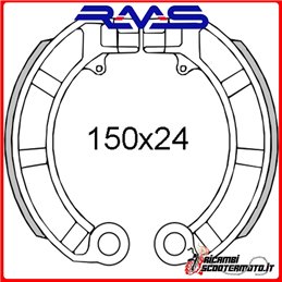 ZAPATAS DE FRENO TRASERO RMS PIAGGIO VESPA FL 125 1989-1990