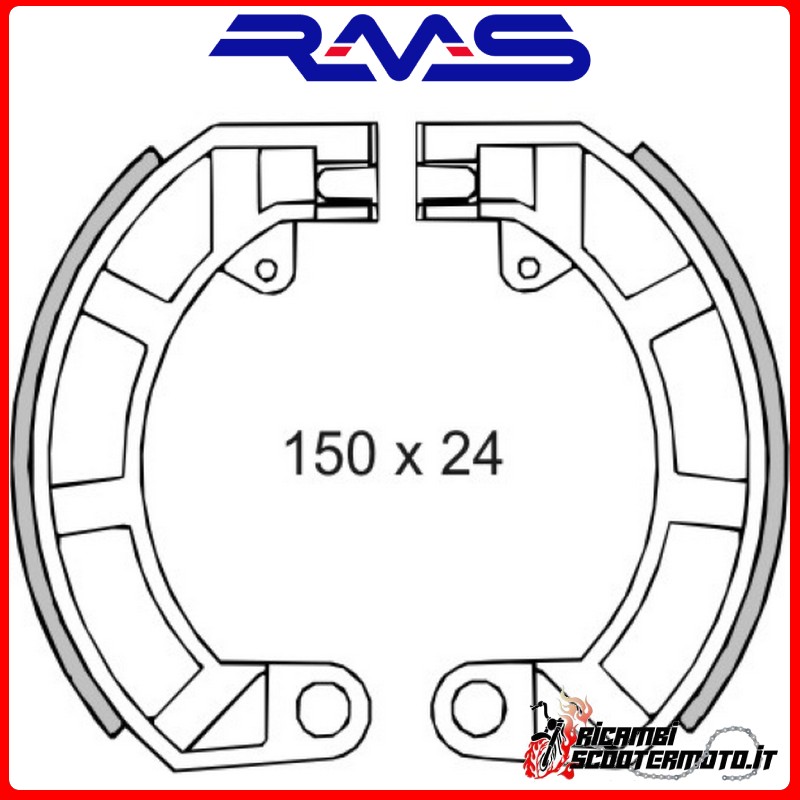 HINTERE BREMSBACKEN RMS PIAGGIO VESPA 125 1967-1982