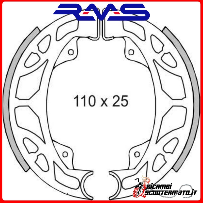 RMS BRAKE SHOES GILERA ICE 50 2001-2005 RMS BRAKE SHOES GILERA ICE 50 2001-2005