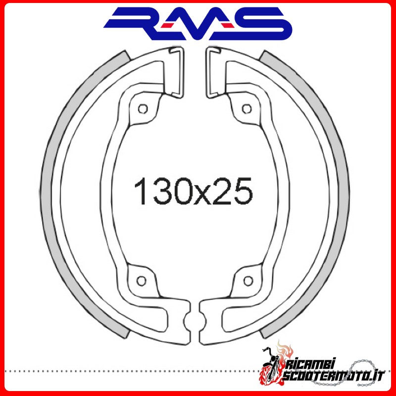 REAR BRAKE SHOES RMS PIAGGIO HEXAGON GT-GTX 250 1998-2000 REAR BRAKE SHOES RMS PIAGGIO HEXAGON GT-GTX 250 1998-2000