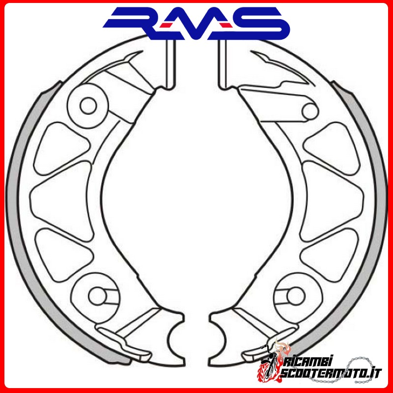REAR BRAKE SHOES RMS YAMAHA BW'S 50 BOOSTER 2004-2016 REAR BRAKE SHOES RMS YAMAHA BW'S 50 BOOSTER 2004-2016