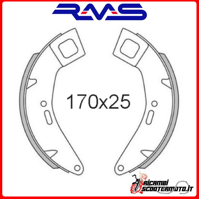 RMS FRONT BRAKE SHOES PAIR PIAGGIO COSA 1 125 1988-1991