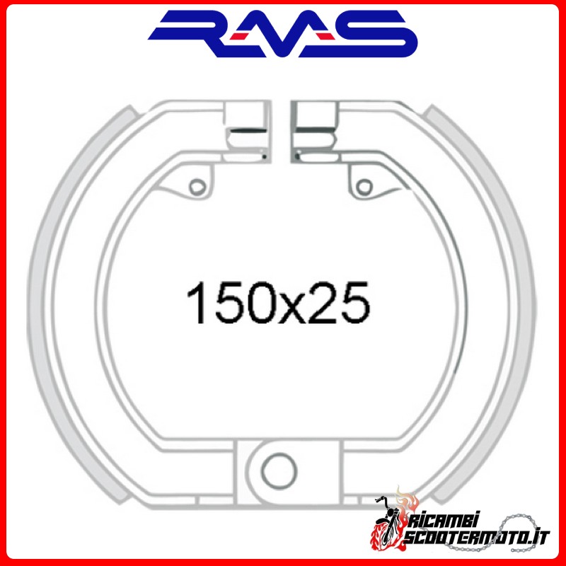EVOK FRONT BRAKE SHOES PIAGGIO VESPA GS 160 1962-1964