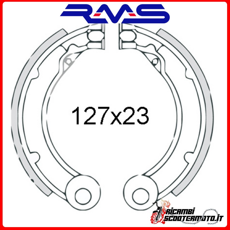 ZAPATAS DE FRENO TRASERO RMS PIAGGIO VESPA 125 1955-1965
