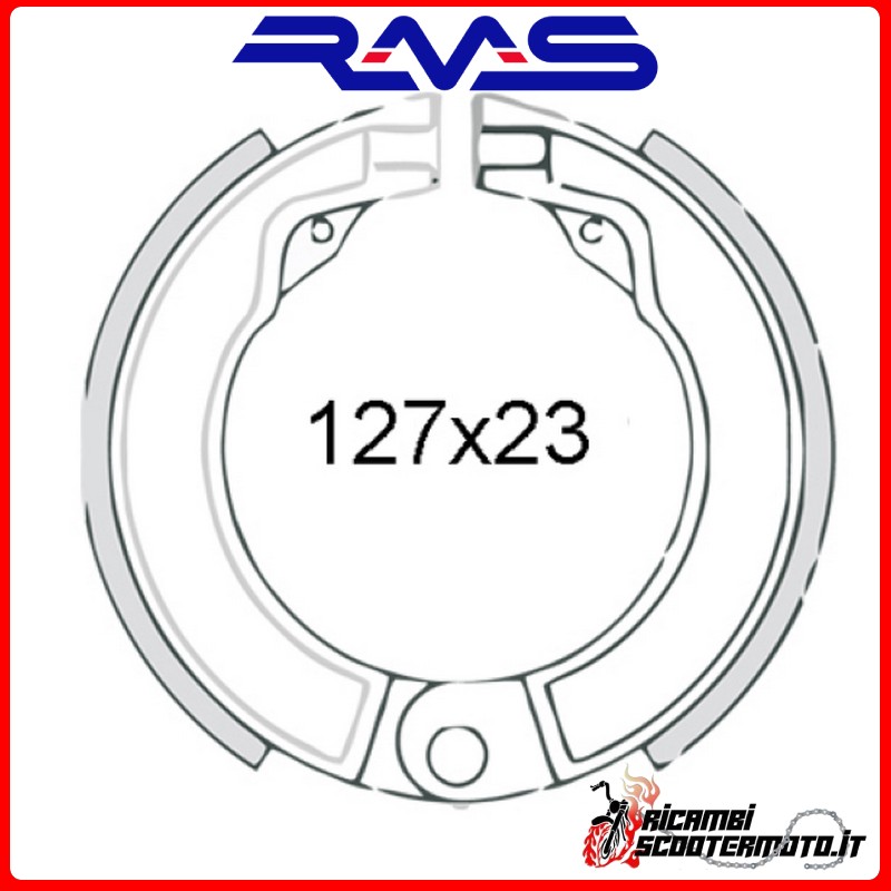 REAR BRAKE SHOES RMS PIAGGIO VESPA 125 1951