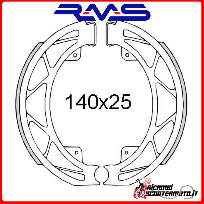 GANASCE FRENO POSTERIORI RMS DERBI ATLANTIS 4T EU2 50 2007