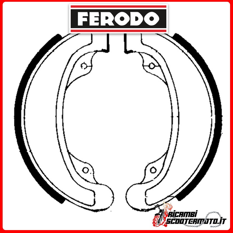 FERODO Bremsbacken  FSB708 HONDA CB 250 N EURO 1978-1981