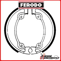 Mâchoires de frein FERODO  FSB709 HONDA CA 125 REBEL 1995