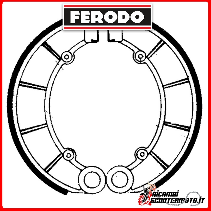Mâchoires de frein FERODO  FSB710 HONDA CB 650 1979-1982