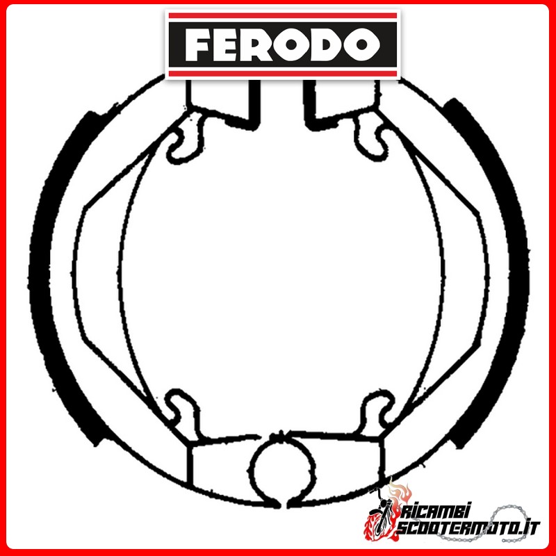 FERODO Brake Shoes FSB712 KTM MINI ADVENTURE 50 2000-2007 FERODO Brake Shoes FSB712 KTM MINI ADVENTURE 50 2000-2007