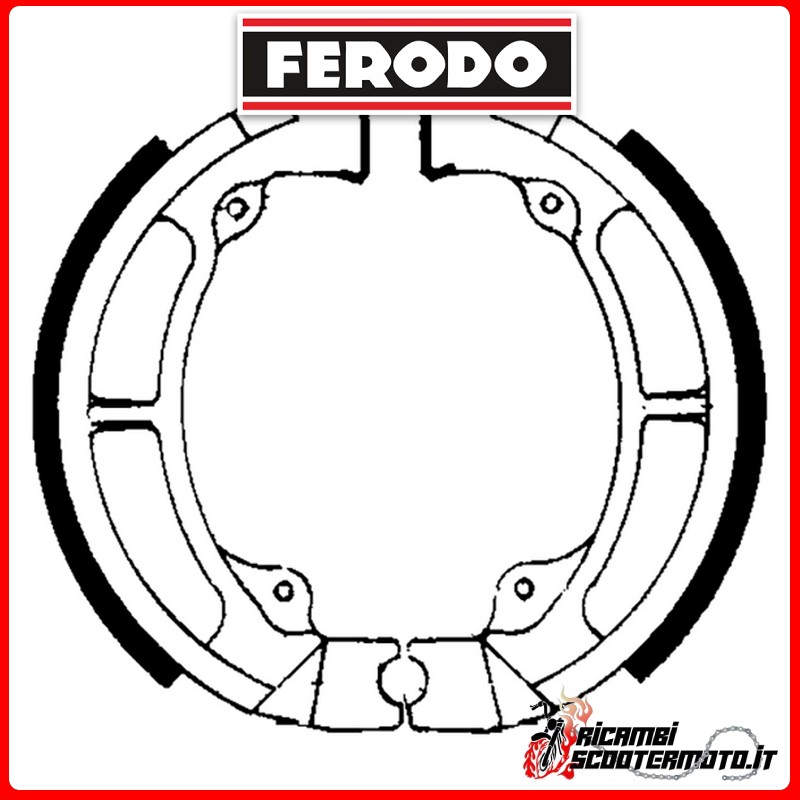 FERODO Bremsbacken  FSB717 KAWASAKI KLR 250 D 1987-1989