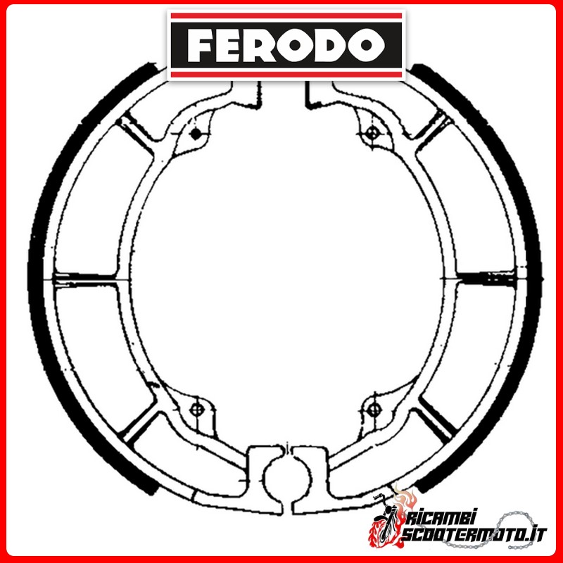 Mâchoires de frein FERODO  FSB718 KAWASAKI EL 250 ELIMINATOR 1996-1998