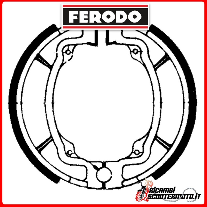 FERODO Bremsbacken  FSB722 KAWASAKI KLX 110 2002-2005