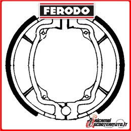 FERODO Brake Shoes  FSB722 SUZUKI RV VAN VAN K3-K7 125 2003-2007