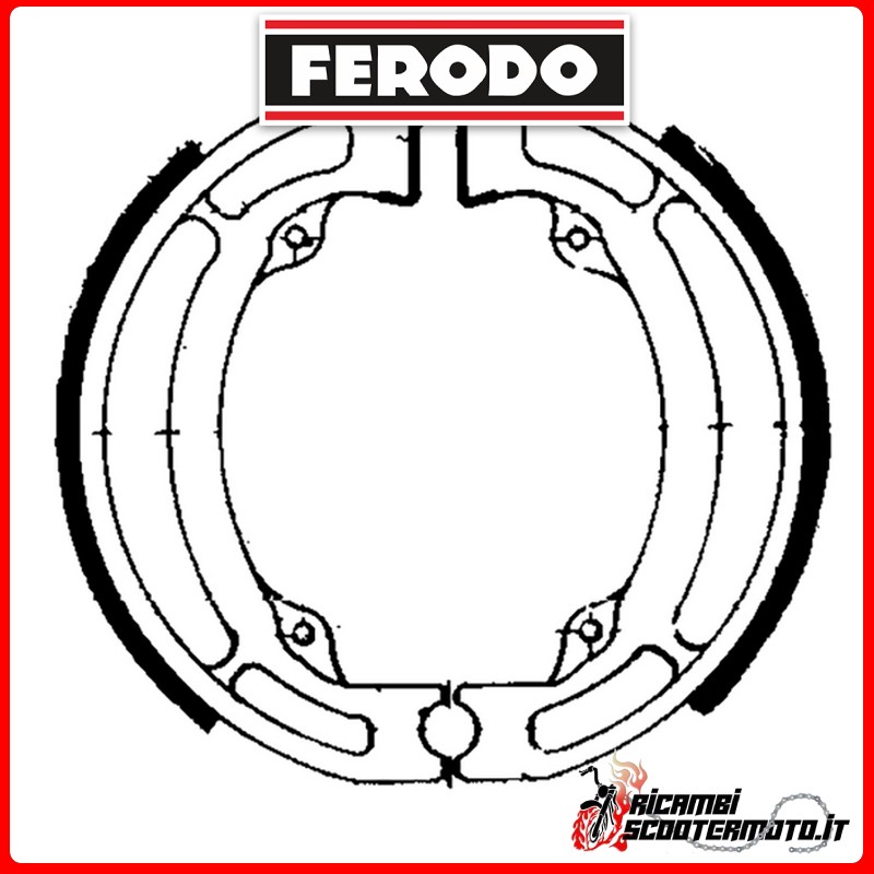 FERODO Brake Shoes  FSB723 SUZUKI LT-Z QUADSPORT K6-L0 50 2006-2010