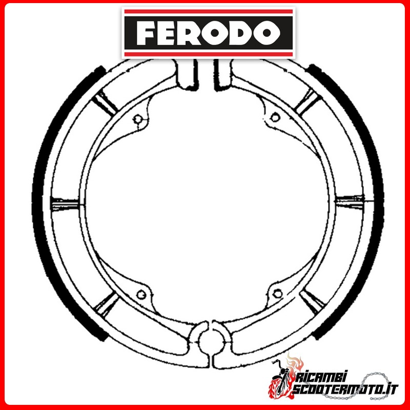 FERODO Brake Shoes FSB725 SUZUKI LS P SAVAGE T-V 650 1996-1997 FERODO Brake Shoes FSB725 SUZUKI LS P SAVAGE T-V 650 1996-1997