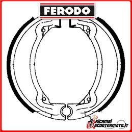FERODO Brake Shoes  FSB732 YAMAHA TT 600 N 1985-1988