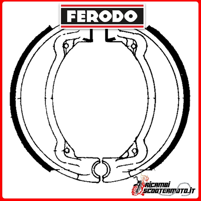 FERODO Brake Shoes  FSB732 YAMAHA XC 125 BELUGA 1990-1995
