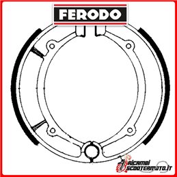 FERODO Brake Shoes  FSB736 KEEWAY SUPERLIGHT 125 2006-2009