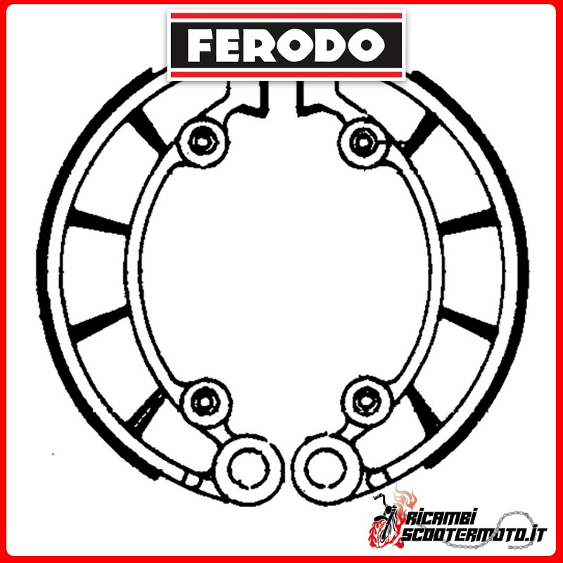 FERODO Bremsbacken  FSB741 HONDA CB 450 K 1970