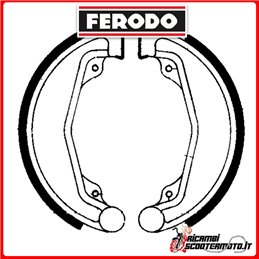 Mâchoires de frein FERODO  FSB749 HONDA CB 200 B FRENO A DISCO 1974-1976