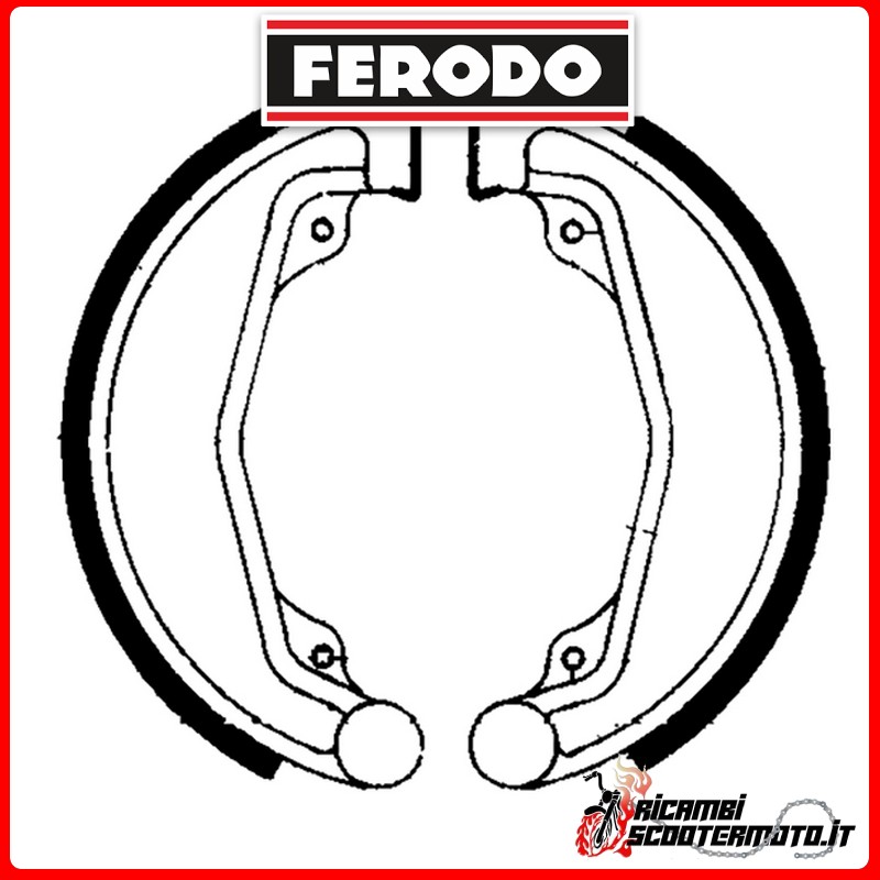 FERODO Brake Shoes  FSB749 HONDA CB 200 B FRENO A DISCO 1974-1976