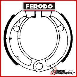 FERODO Brake Shoes  FSB753 CAN-AM DS 90 4T 2010-2014