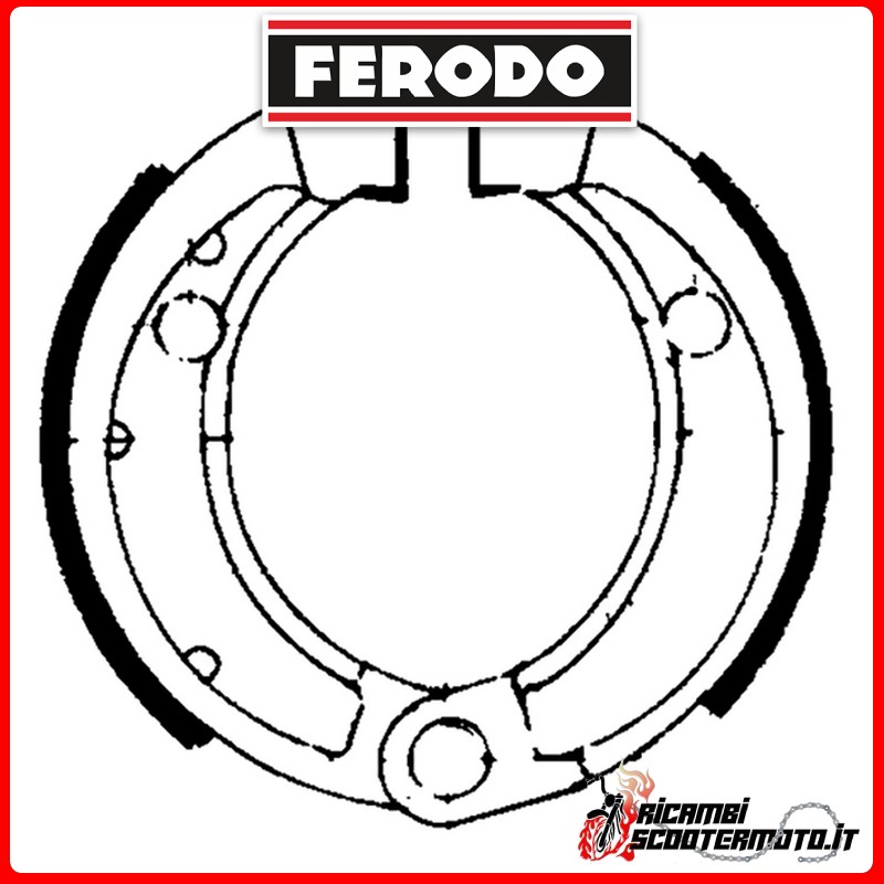 FERODO Brake Shoes FSB753 CAN-AM DS 90 4T 2010-2014 FERODO Brake Shoes FSB753 CAN-AM DS 90 4T 2010-2014