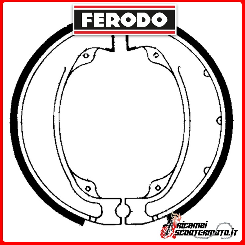 FERODO Brake Shoes FSB755 HONDA TRX 250 TM FOURTRAX RECON 2002-2003 FERODO Brake Shoes FSB755 HONDA TRX 250 TM FOURTRAX RECON 2002-2003