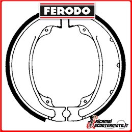 FERODO Brake Shoes  FSB755 KYMCO ZING 125-150 125 1997-1998