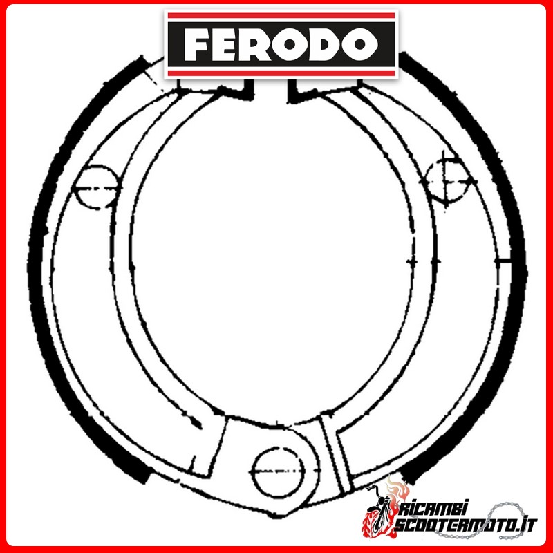 FERODO Brake Shoes  FSB756 CPI CRAB 100 2003-2006